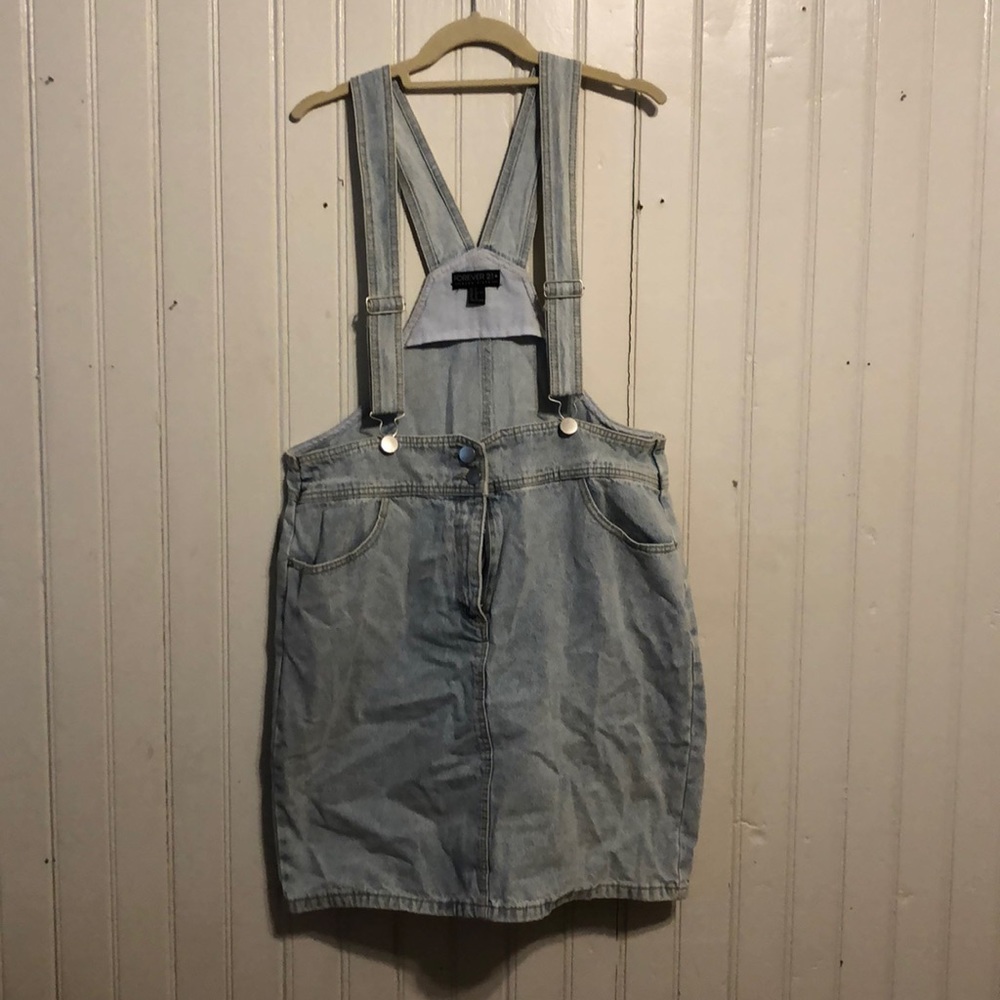 Forever 21 + Denim Overall Skirt